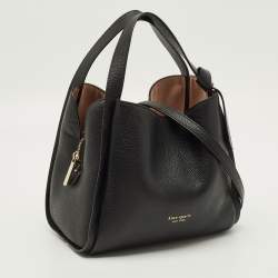 مملوكة مسبقًا Kate Spade Knott Medium Black Leather Crossbody Tote