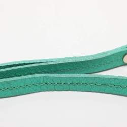 مملوكة مسبقًا حقيبة ساتشل كيت سبيد جروف كورت ميز قماش مخطط أخضر/بيج وجلد