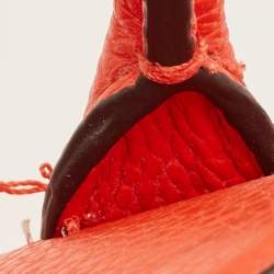 Pre Owned Kate Spade Knott Orange Leather Satchel