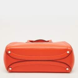 Pre Owned Kate Spade Knott Orange Leather Satchel