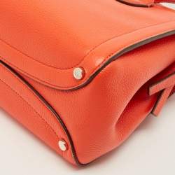 Pre Owned Kate Spade Knott Orange Leather Satchel