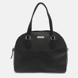 Pre Owned Kate Spade Reiley Black Leather Satchel