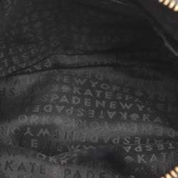 Pre Owned حقيبة كروس كيت سبيد ميلي غروف جلد أبيض/أسود