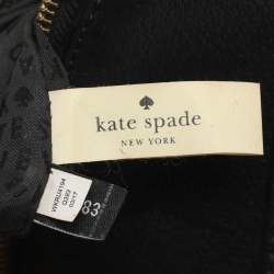 Pre Owned حقيبة كروس كيت سبيد ميلي غروف جلد أبيض/أسود