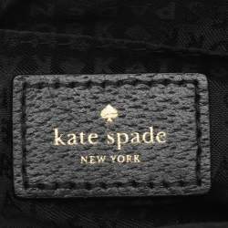 Pre Owned حقيبة كروس كيت سبيد ميلي غروف جلد أبيض/أسود