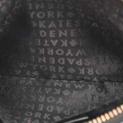 Pre Owned حقيبة كروس كيت سبيد ميلي غروف جلد أبيض/أسود