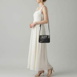 Pre Owned حقيبة كروس كيت سبيد ميلي غروف جلد أبيض/أسود