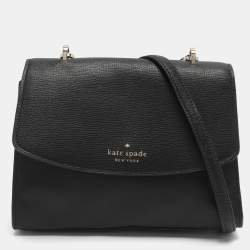 مملوكة مسبقًا Kate Spade Black Leather Crossbody Bag