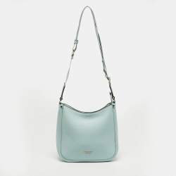 Pre Owned حقيبة مرسال كييت سبيد "روليت" جلد أخضر فاتح متوسط