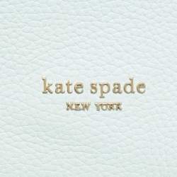 مملوكة مسبقًا Kate Spade Roulette Medium Light Green Leather Messenger Bag 