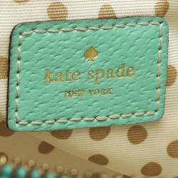 Pre Owned حقيبة ساتشل كيت سبيد ويلزلي أليسا جلد أخضر