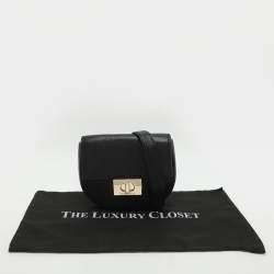 Pre Owned Kate Spade Black Leather Belt Bag