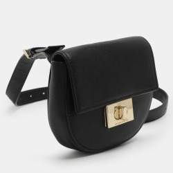 Pre Owned Kate Spade Black Leather Belt Bag