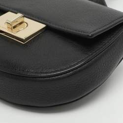 Pre Owned Kate Spade Black Leather Belt Bag