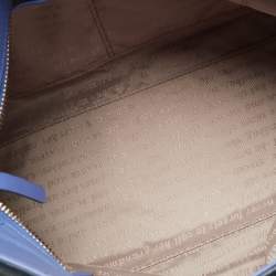 مملوكة مسبقًا Kate Spade Woods Drive Bodie Navy Blue/Lilac Leather Tote