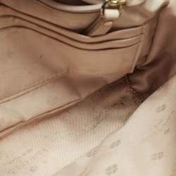 مملوكة مسبقًا Kate Spade Amelia Medium Beige Leather Convertible Flap Chain Shoulder Bag