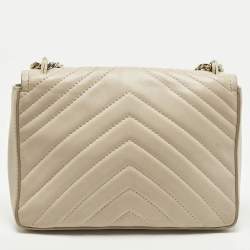 مملوكة مسبقًا Kate Spade Amelia Medium Beige Leather Convertible Flap Chain Shoulder Bag