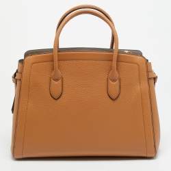 Pre Owned Kate Spade Knott Large Brown Leather Satchel