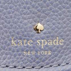 Pre Owned Kate Spade Orchard Street Austyn Purple Leather Crossbody Bag