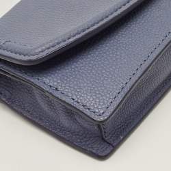 Pre Owned Kate Spade Orchard Street Austyn Purple Leather Crossbody Bag