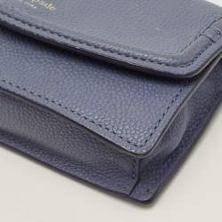 Pre Owned Kate Spade Orchard Street Austyn Purple Leather Crossbody Bag