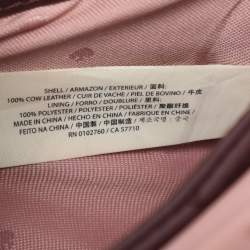 Pre Owned Kate Spade Burgundy Leather Mini Crossbody Bag