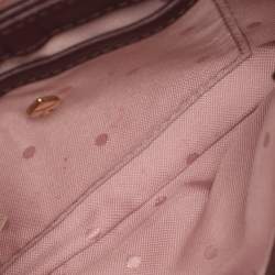Pre Owned Kate Spade Burgundy Leather Mini Crossbody Bag