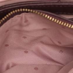 Pre Owned Kate Spade Burgundy Leather Mini Crossbody Bag