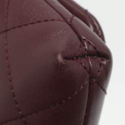 Pre Owned Kate Spade Burgundy Leather Mini Crossbody Bag