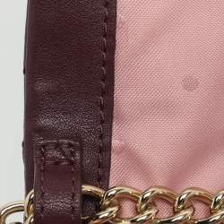 Pre Owned Kate Spade Burgundy Leather Mini Crossbody Bag