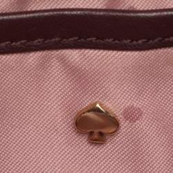 Pre Owned Kate Spade Burgundy Leather Mini Crossbody Bag