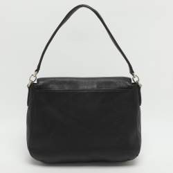 Pre Owned حقيبة كتف كيت سبيد جاكسون جلد متوسطة سوداء