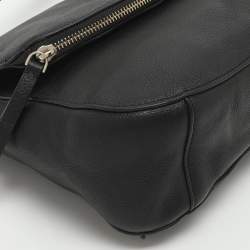 Pre Owned حقيبة كتف كيت سبيد جاكسون جلد متوسطة سوداء