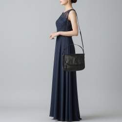 Pre Owned حقيبة كتف كيت سبيد جاكسون جلد متوسطة سوداء