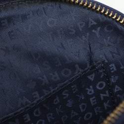 Pre Owned Kate Spade Blue Laser Cut Leather Satchel