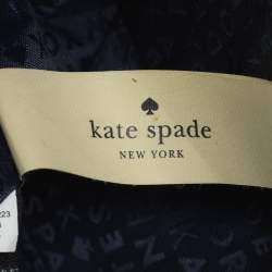 Pre Owned Kate Spade Blue Laser Cut Leather Satchel