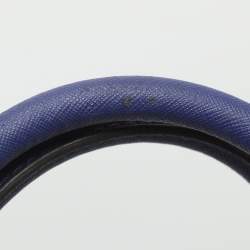 Pre Owned Kate Spade Blue Laser Cut Leather Satchel