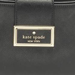 Pre Owned Kate Spade Reegan Medium Black Leather Shoulder Bag
