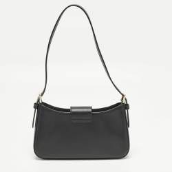 Pre Owned Kate Spade Reegan Medium Black Leather Shoulder Bag