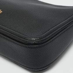 Pre Owned Kate Spade Hudson Black Leather Crossbody Bag