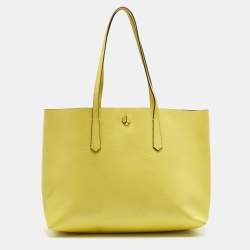 Pre Owned Kate Spade Molly Large Yellow Leather Tote