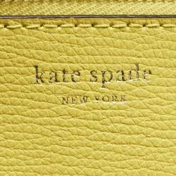 Pre Owned Kate Spade Molly Large Yellow Leather Tote