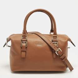 مملوكة مسبقًا Kate Spade Cobble Hill Sami Brown Leather Satchel