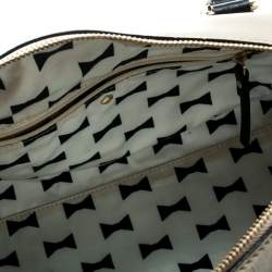 Kate Spade Beige/Black Leather Catherine Street Top Handle Bag