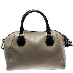 Kate Spade Beige/Black Leather Catherine Street Top Handle Bag