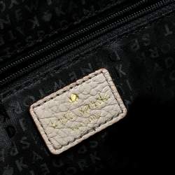 Pre Owned Kate Spade Cream/Black Leather Satchel