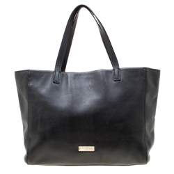 Pre Owned Kate Spade Black Leather Bow Terrace Janis Tote
