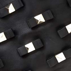 Pre Owned Kate Spade Black Leather Bow Terrace Janis Tote