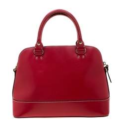 Pre Owned Kate Spade Red Leather Wellesley Rachelle Satchel