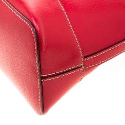 Pre Owned Kate Spade Red Leather Wellesley Rachelle Satchel